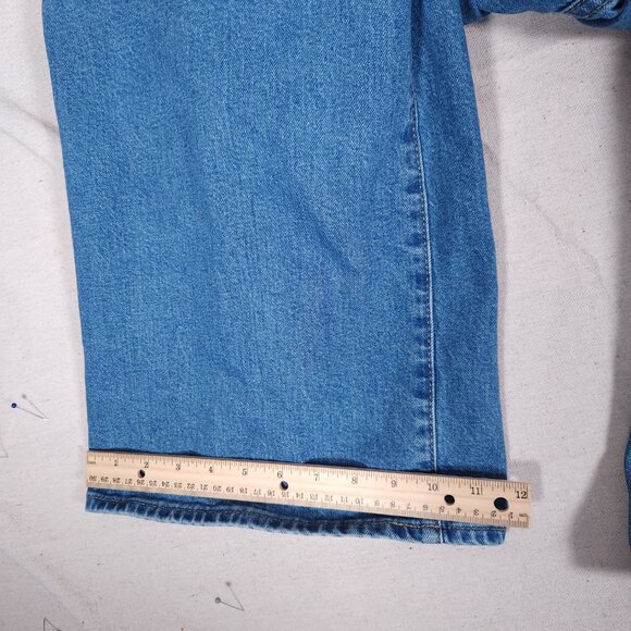 Universal Thread Denim Bib Overalls Womens 12 Jeans Wide Leg Countrycore Work - Picture 8 of 16